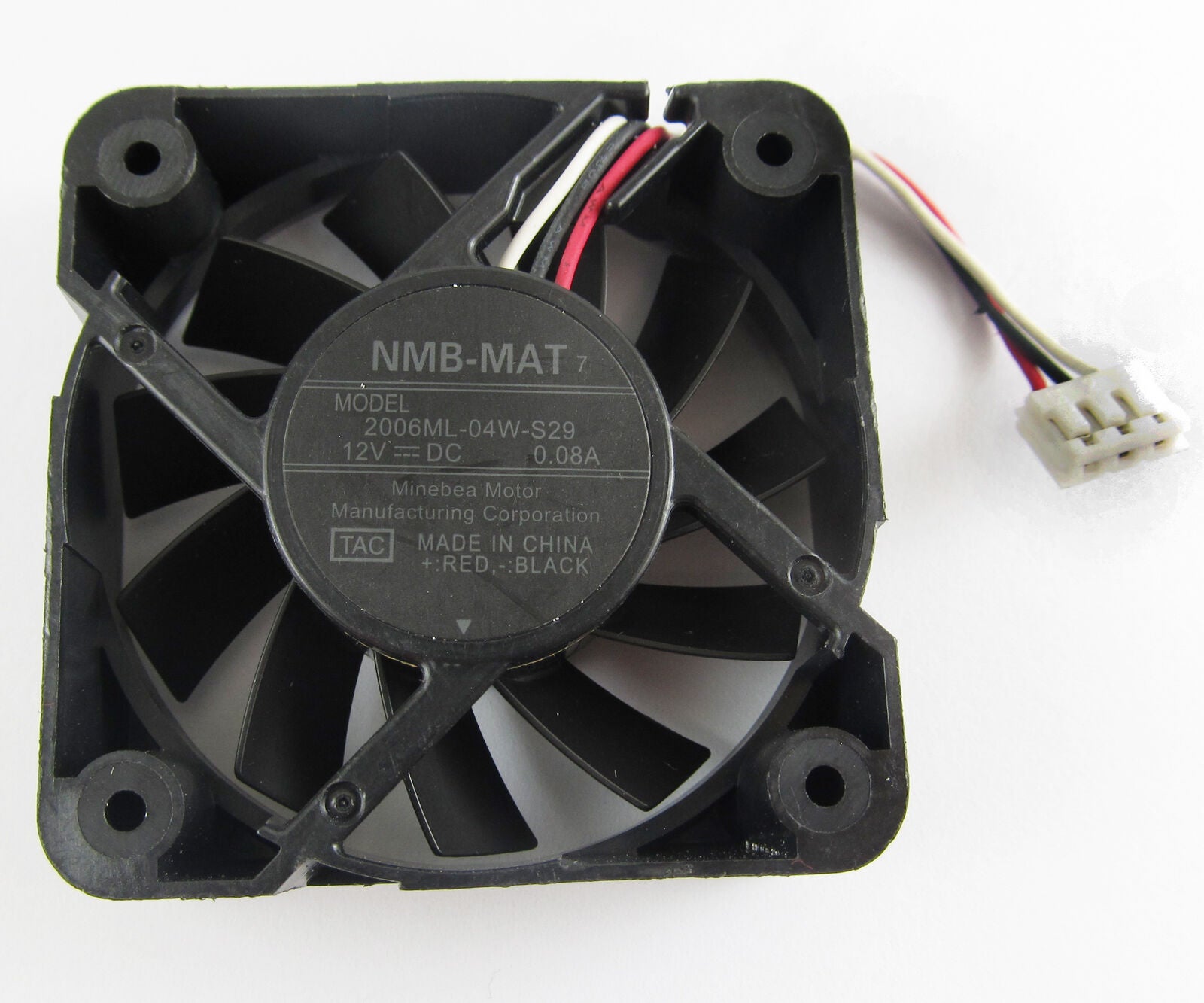 4pcs New NMB 2006ML-04W-S29 50mmx50mmx15mm 5015 12V 0.08A DC Brushless Fan 3-pin