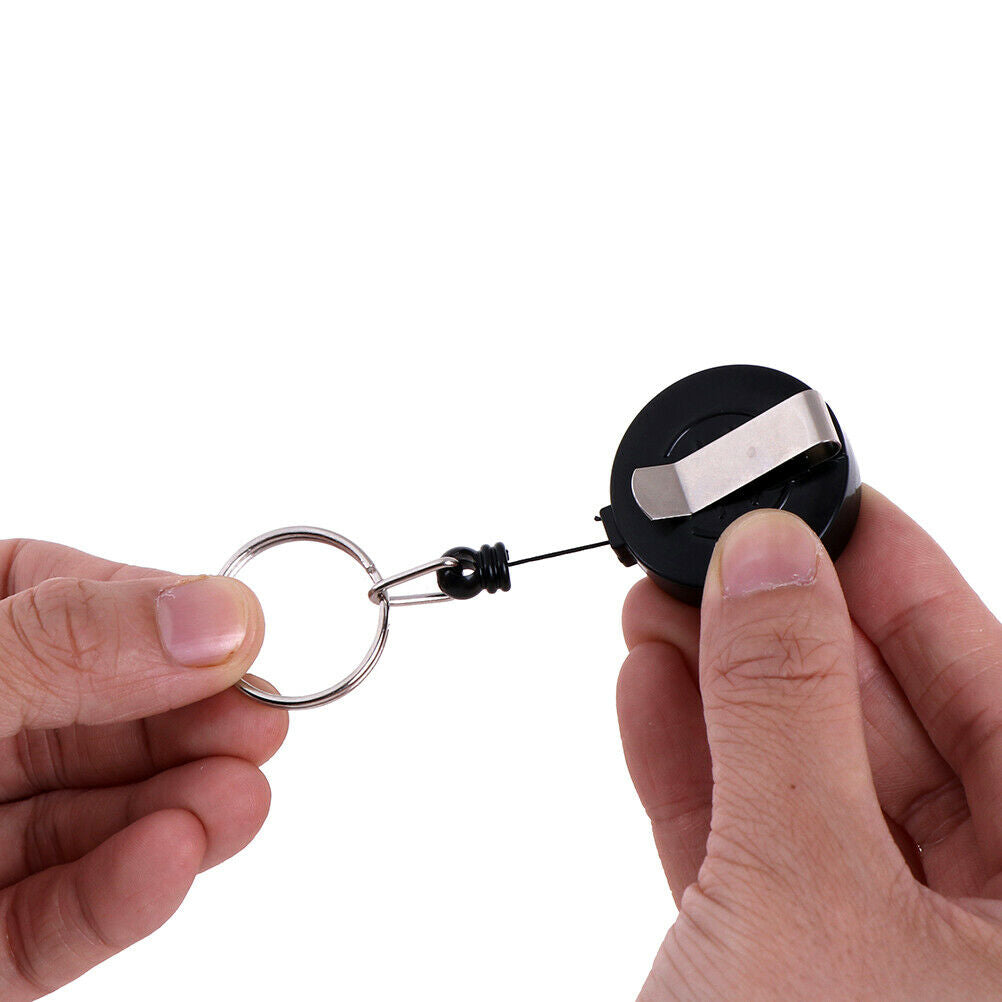 Heavy Duty Retractable Reel Badge ID Holder Belf Clip Nurse Name Ca.l8