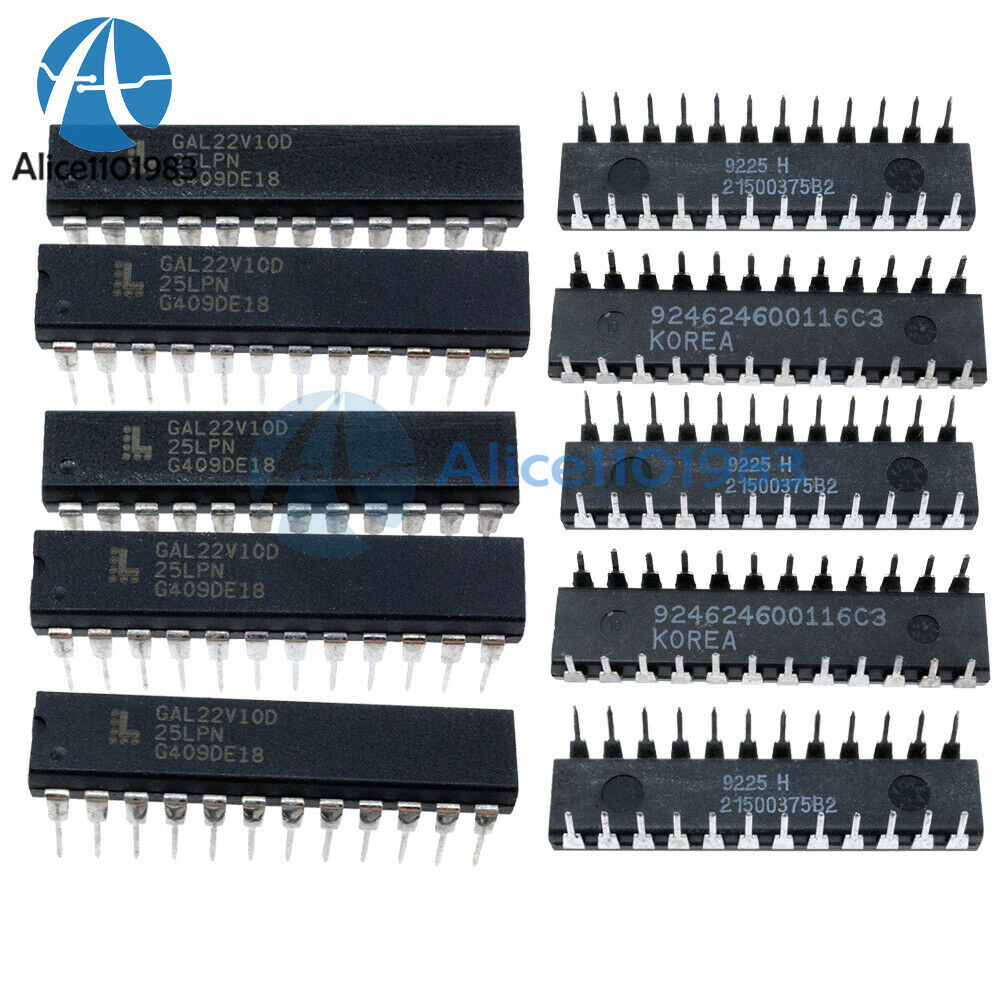 10PCS Bundle IC GAL22V10D-15LP GAL22V10D DIP-24 LATTICE