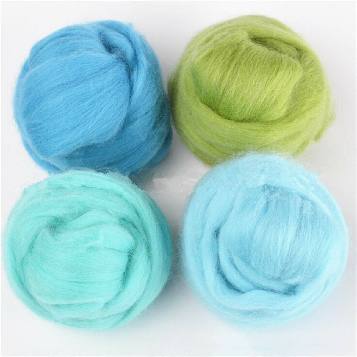 5g Wool Felt Soft Fiber Roving For Needle Felting Hand Spinning Materials DIY