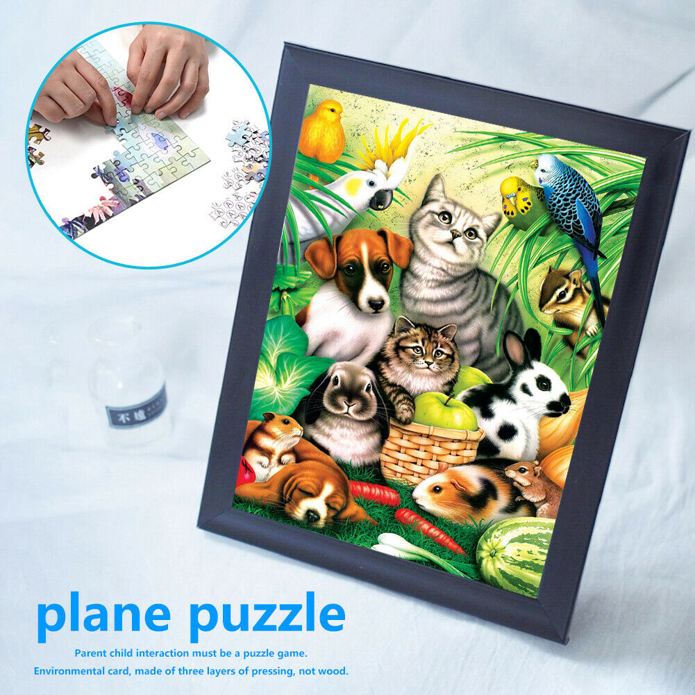 1000pcs DIY Pet Fruit Vegetable Puzzle Educational Learning Assembling Toys @