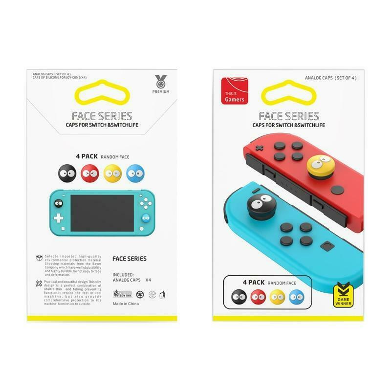 Smiley Thumb Stick Grip Cap Joystick Cover For Nintend Switch Lite NS Joy-con