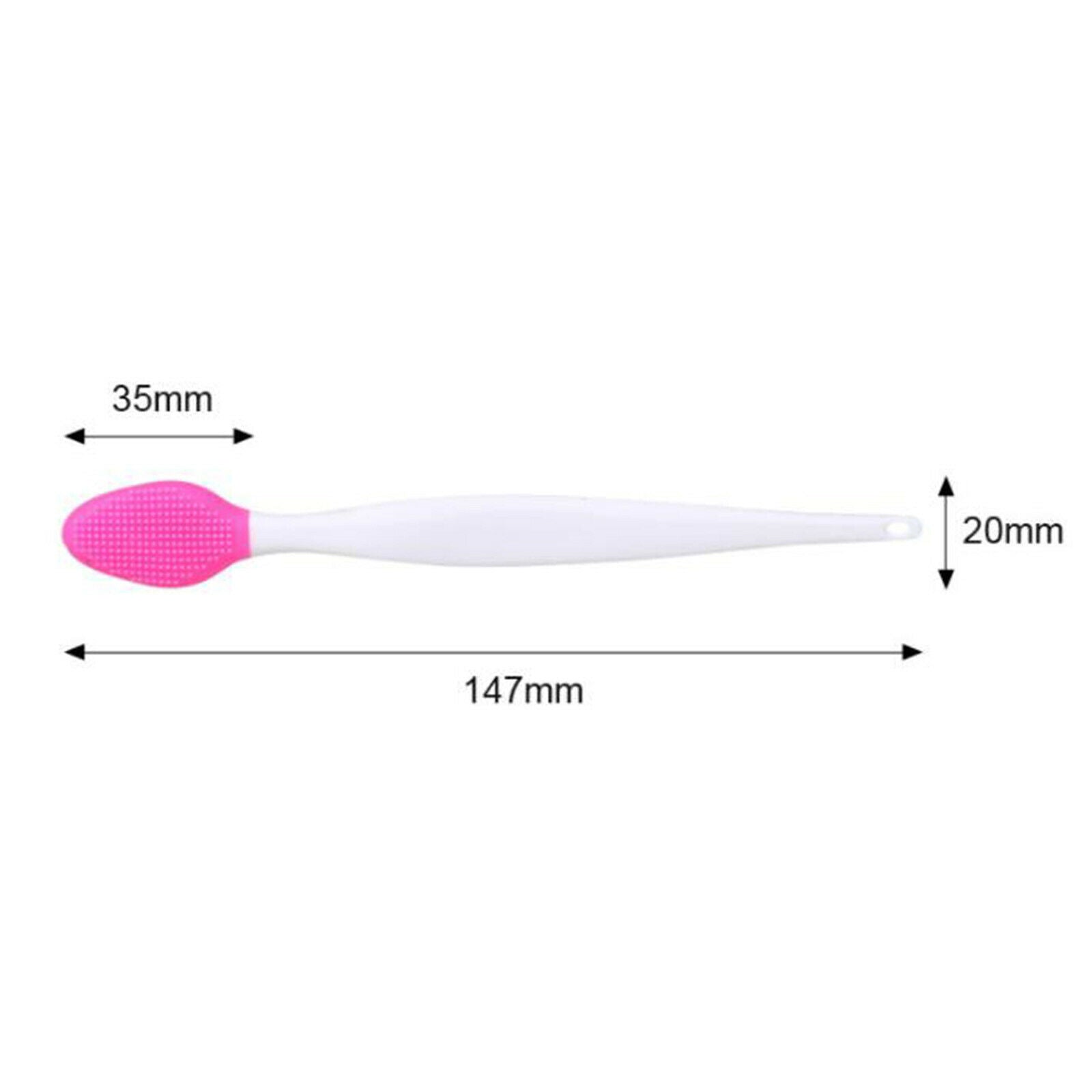 5Pcs Silicone Lip Brush Soft Applicator Wand Tool with 2Pcs Facial Brushes