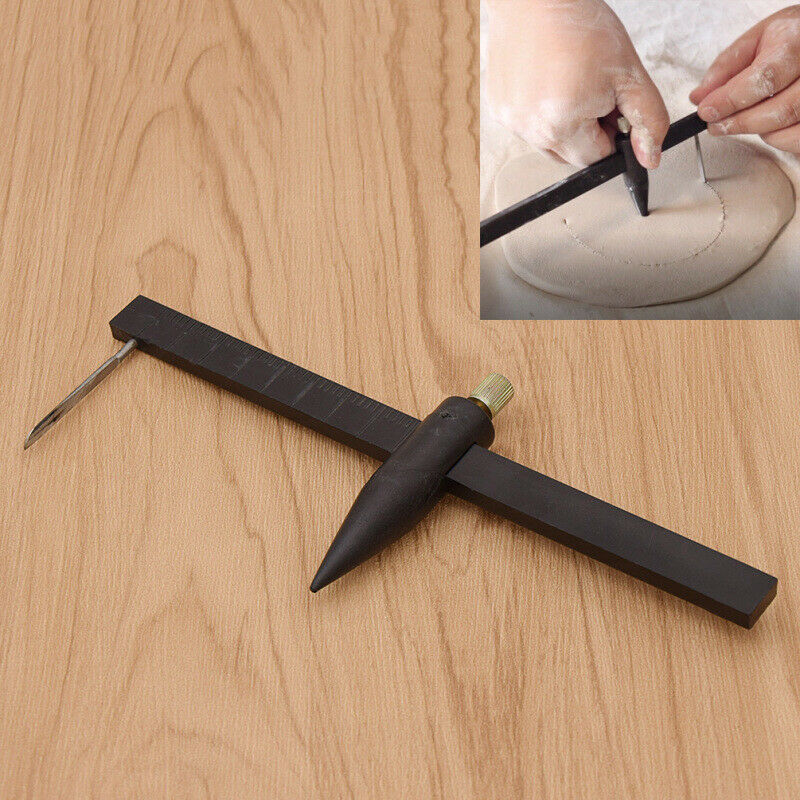 Compass Circle Cutter Measure Ruler Tool Clay Ceramic Pottery Handmade Craft Acc