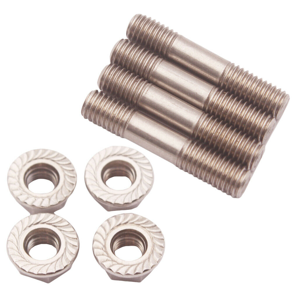 Stainless Steel 304 M8X1.25 Stud Flange Nuts Kit For T25 T28 Turbo System
