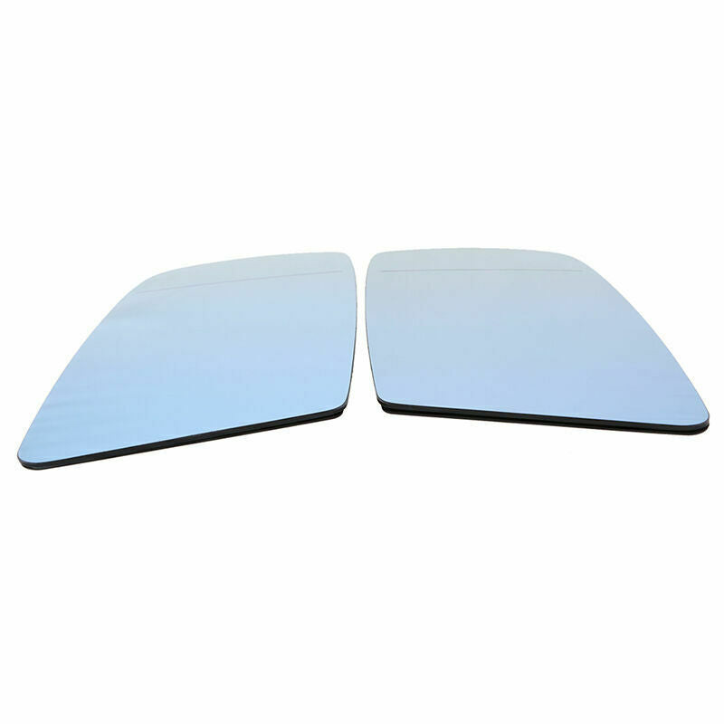 1Pair Fit BMW E60 525i 528i 530i 535xi 550i 2003-2010 Mirror Glass Heated Blue