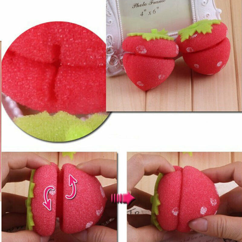 6Pcs Magic Hair Curlers Rollers Curler Soft Sponge Foam Balls Curling Rol.l8