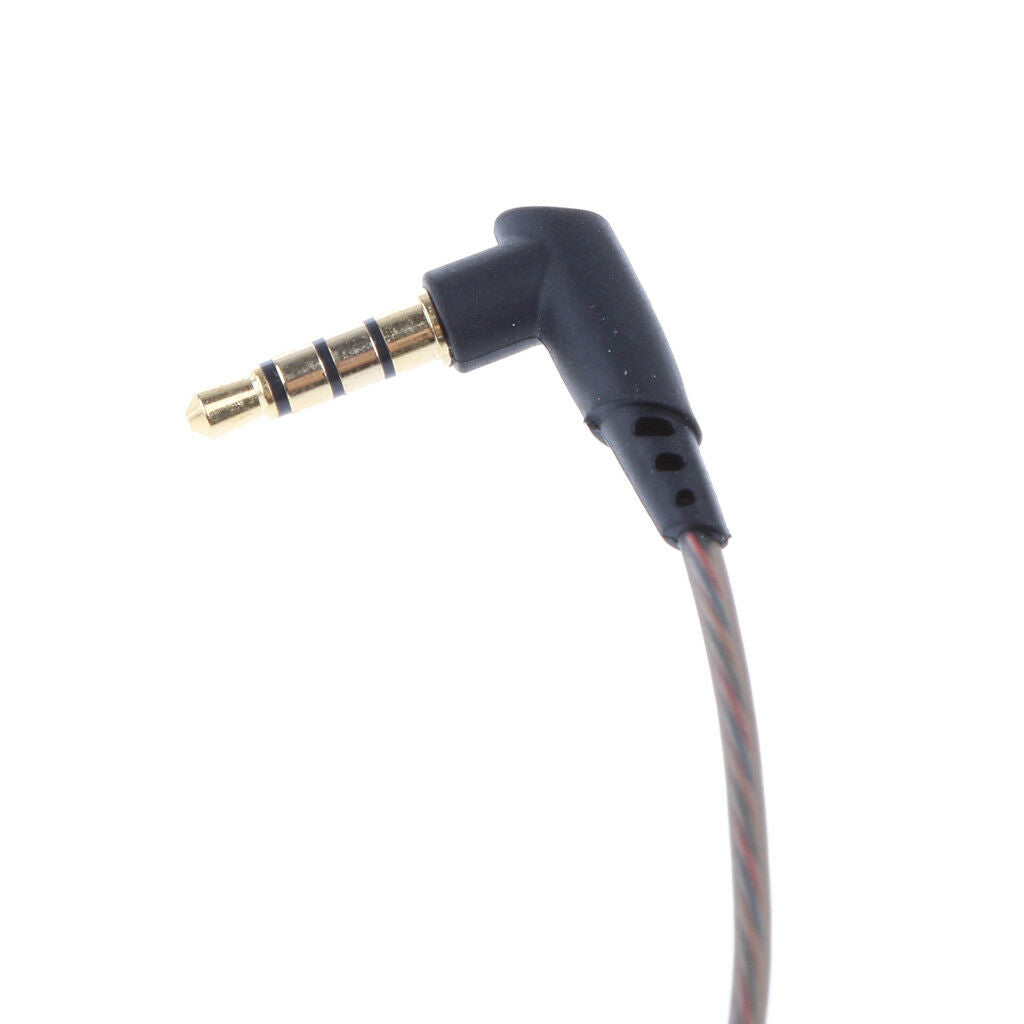 5Pack 3.5mm Right Angle Plug Audio Cable Cord with Mic for Earphone Earpiece