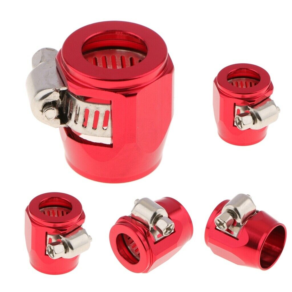 4 Pcs. Anodised Aluminum Hose Clamps Hose Clamps, Î¦ 13-18mm Adjustable