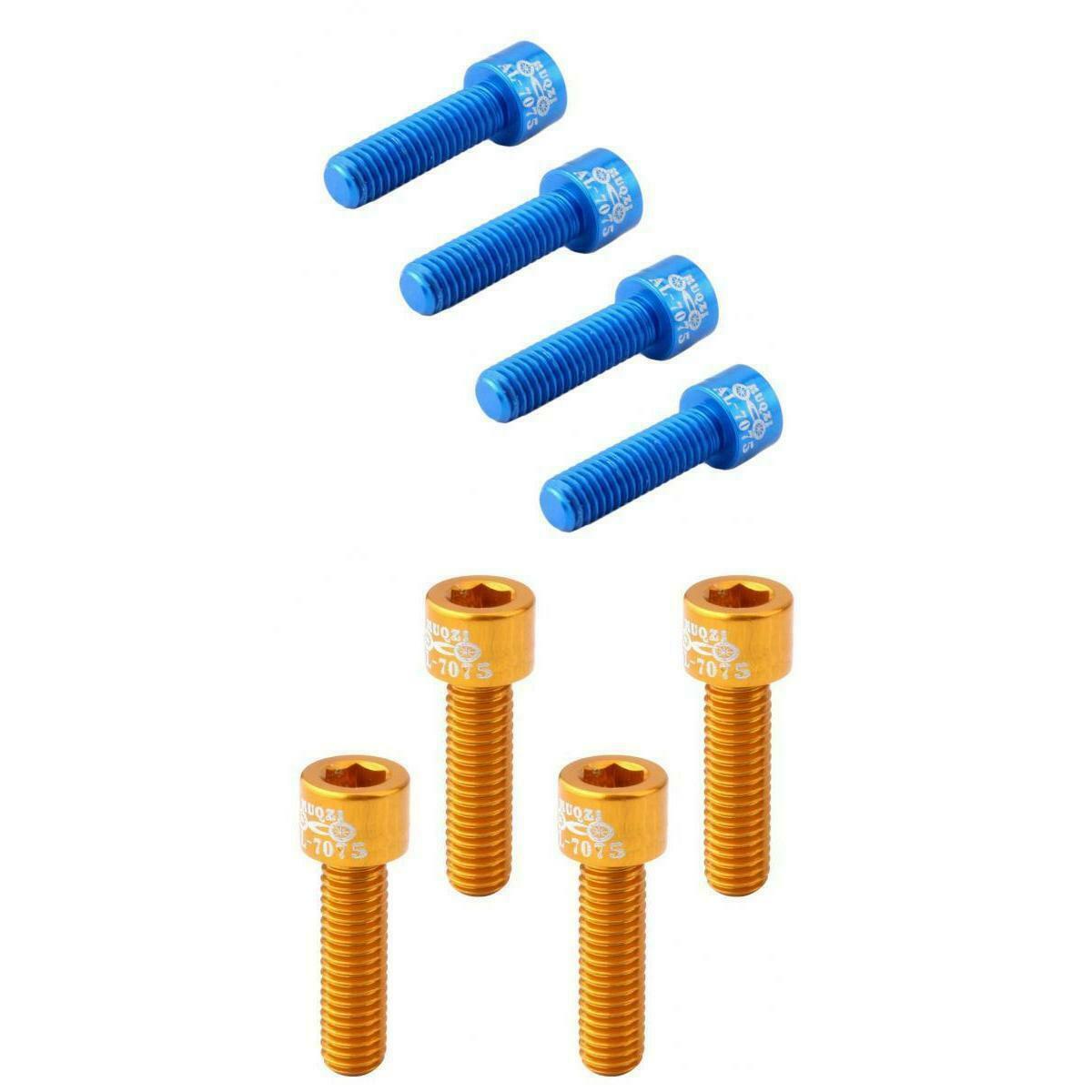 8 Pieces Road Bike M5x17mm Bicycle Handlebar Mounting Screw Stem Bolts