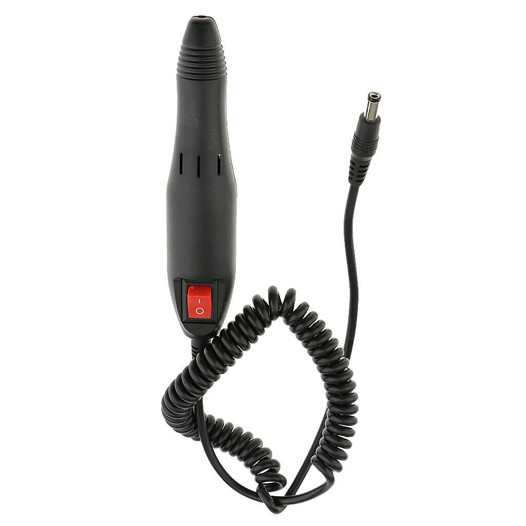 Low Heat Nail Drill Grinder Pen Handpiece Parts Supplies Tools Black