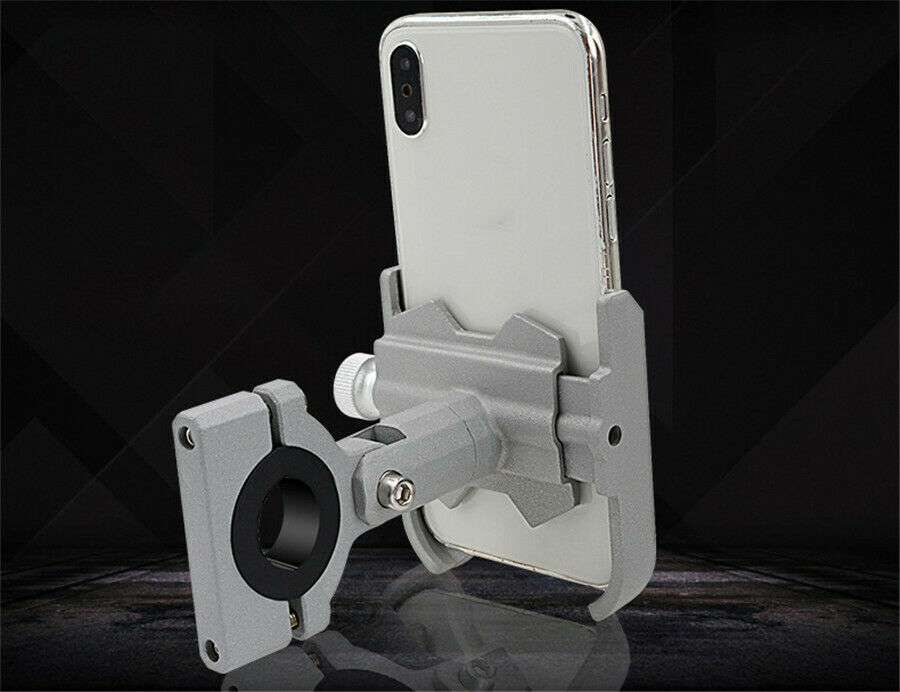 Motorcycle double anti-theft lock mobile phone bracket 360Â° rotating bracket