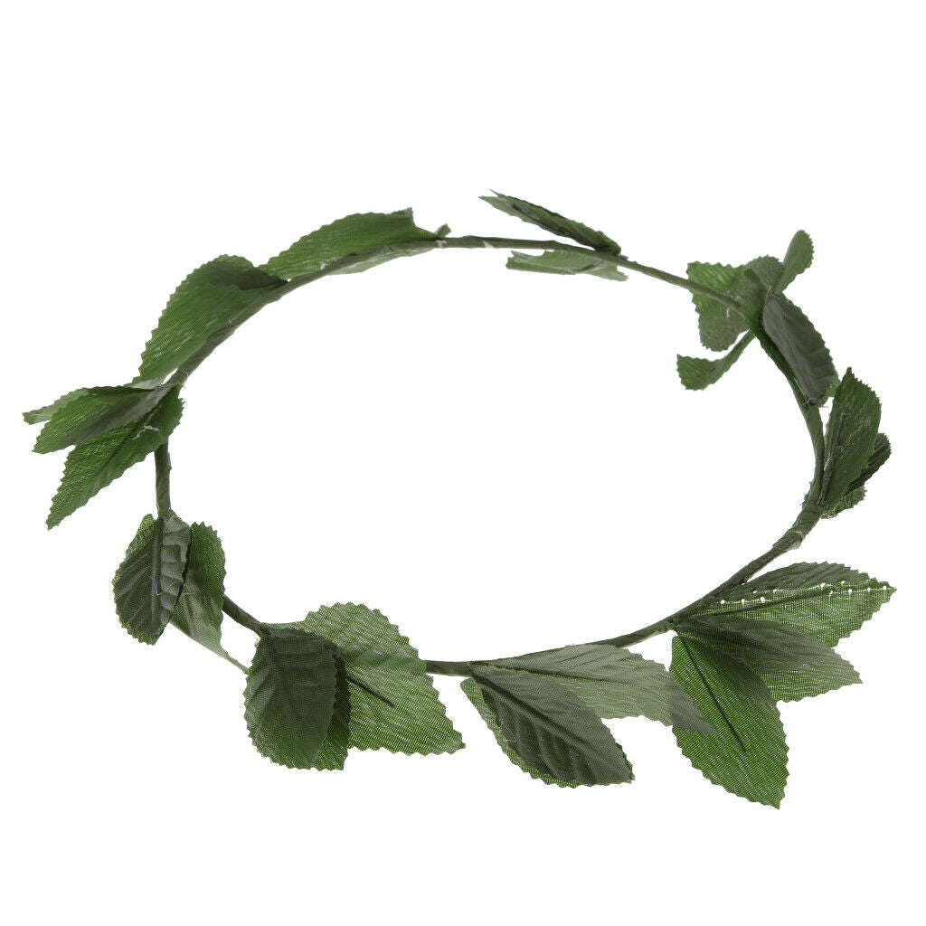 3x Fashion Green Laurel Wreath Headpiece Toga Fancy Dress Elf Accessories