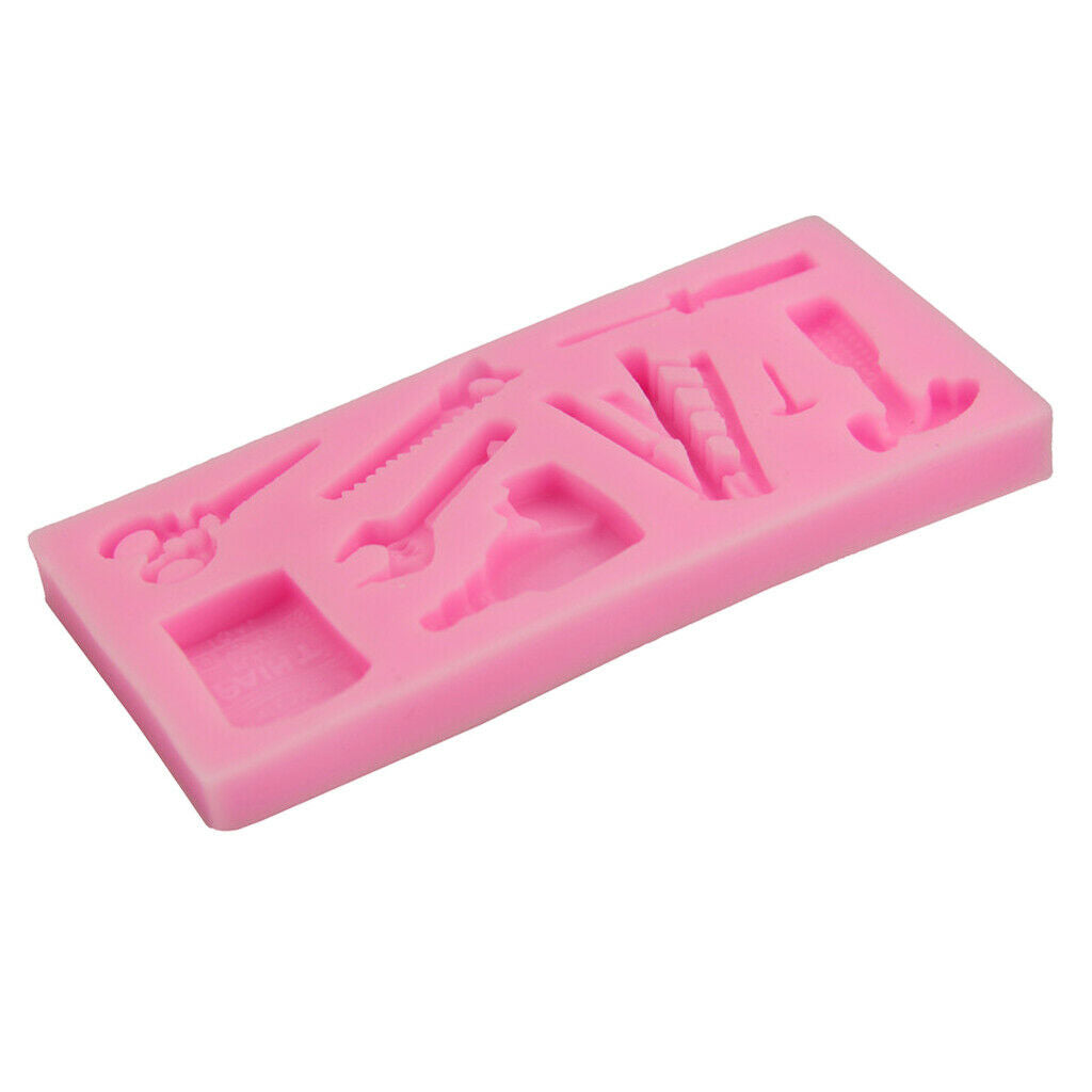 DIY Electrician Tools Party Chocolate Fondant Cake Mould Clay Plaster Mold