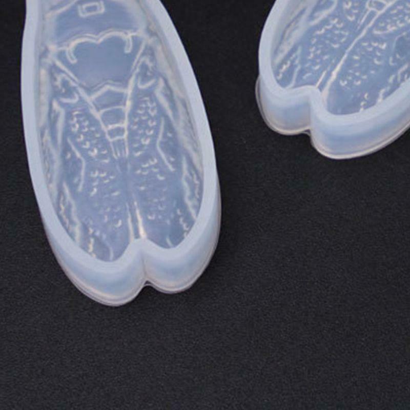 Crystal Epoxy Cicada Shape Silicone Mold DIY Handmade Jewelry Pendant Mould Tool