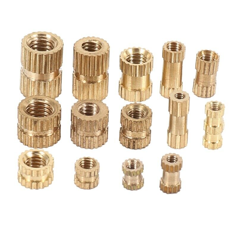 Brass Hot-Melt Insert Nuts Thermoformed Copper Thread Insert Nuts Knurled InjeZ2