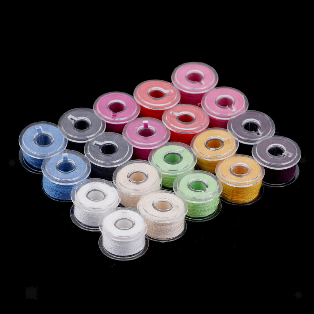 20Pcs Plastic Sewing Machine Bobbins Threads Spools For Clothing Designer