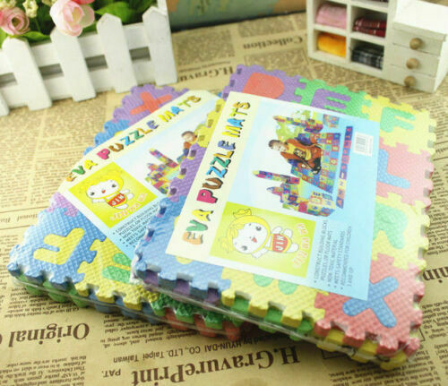 36*/Set Baby Kids Children Play Mats Alphabet Number Soft Foam Floor Mat Puzzle.
