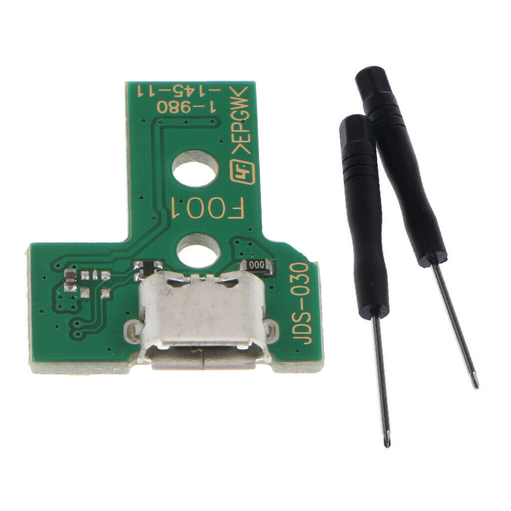 Micro USB Charging Socket Board Cable with Screwdrivers Kit For Sony PS4