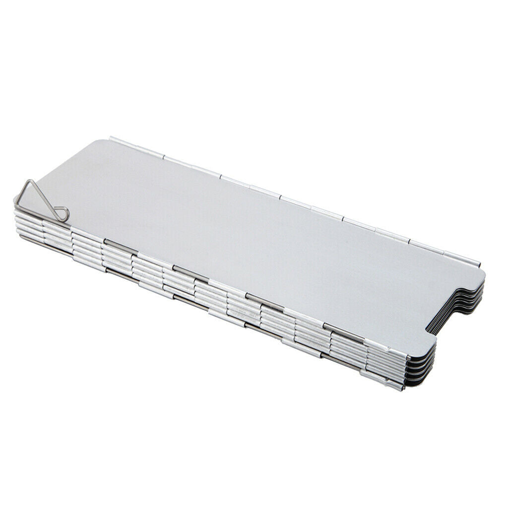 10 Plates Folding Cooker BBQ Gas Stove Wind Shield Screen for Camping Foldable