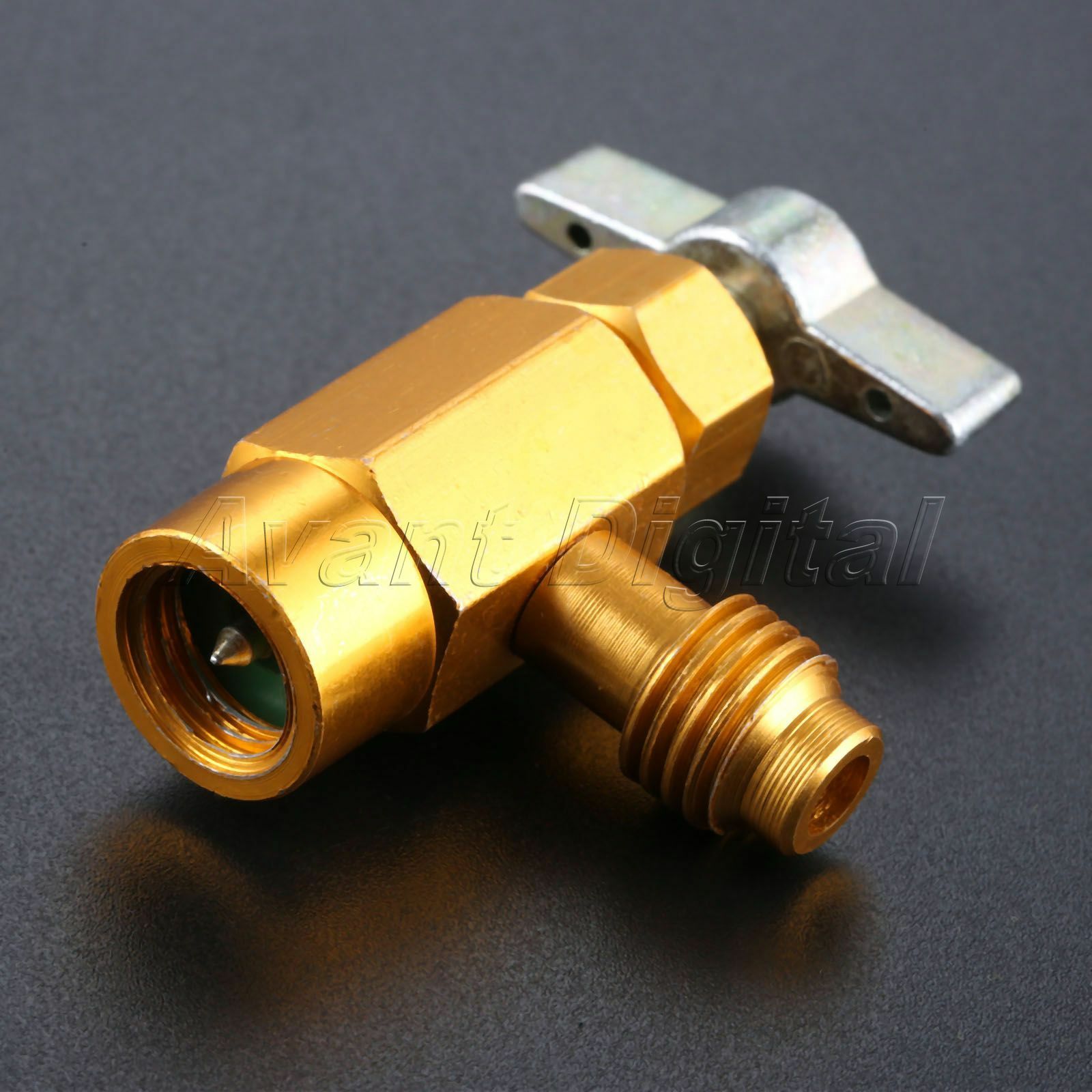 AC Interdynamics R-134a R-134 DV-134 Brass CAN TAP Dispensing Valve 1/2" ACME