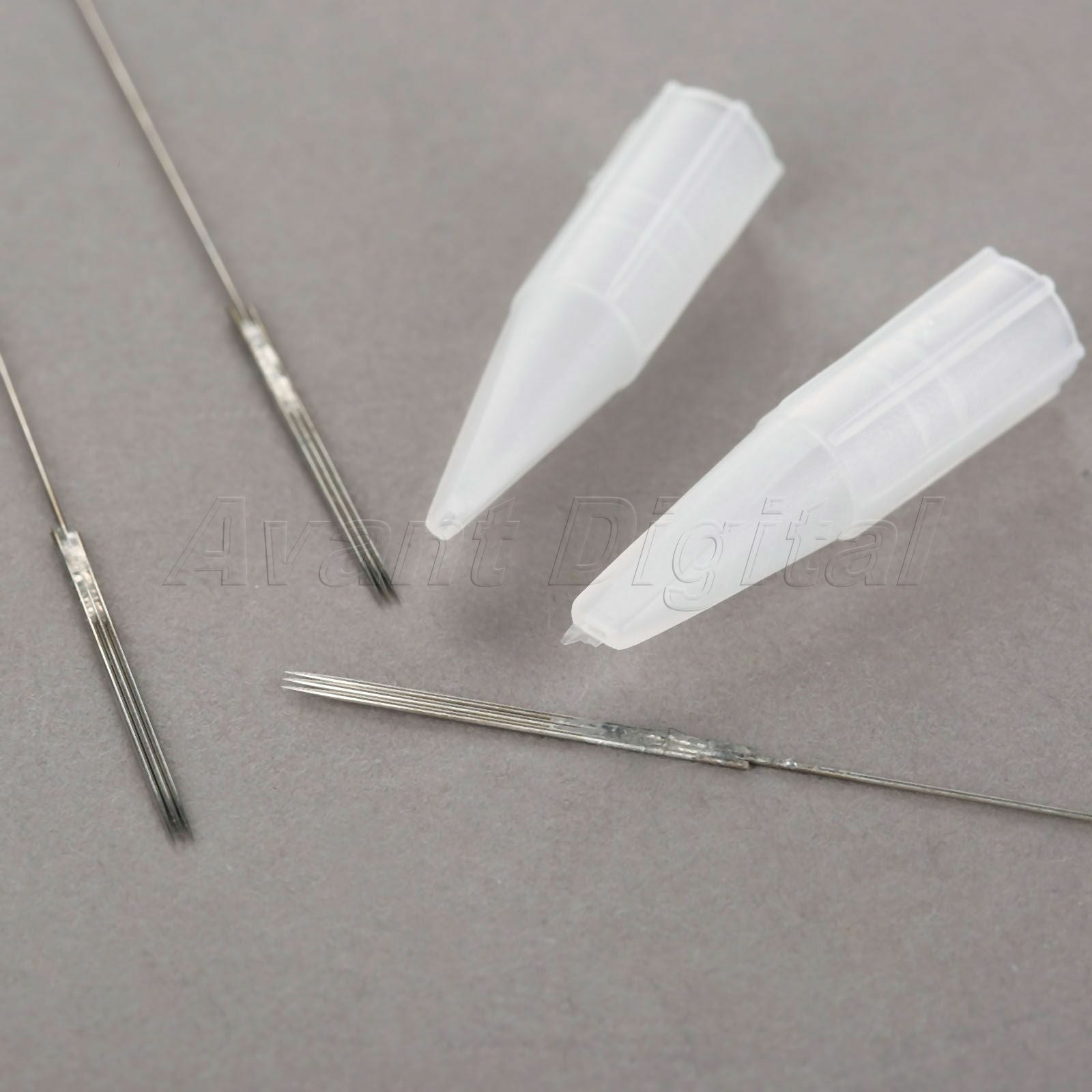 50pcs 3F Eyebrow Tattoo Needles 50x Flat Mouth 3F Needle Tips for Tattoo Machine