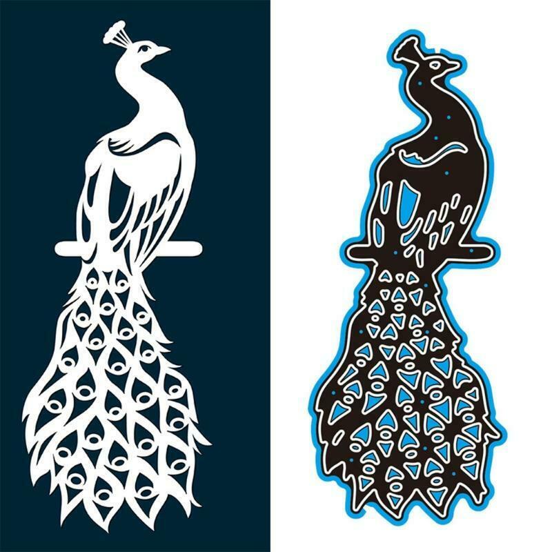 Peacock Metal Cutting Dies Stencil Scrapbooking DIY Album Stamp Paper Embossing