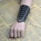 1xPunk Cross Strings PU Leather Arm Bracer Armor Cuff Bracelet With Wax Cord COS