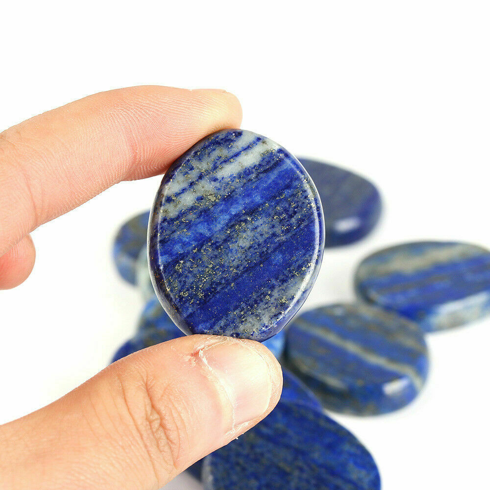 1PC Natural Polished Stone Lapis Lazuli Rock Fossils Mineral Healing Gift Hot