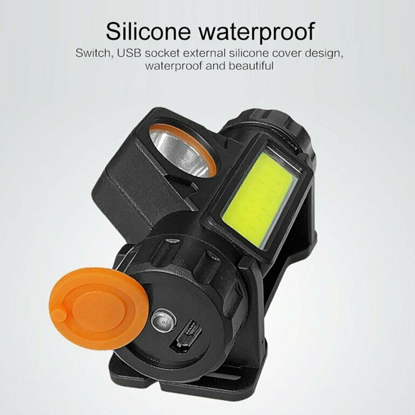 LED Headlamp USB Rechargeable Flashlight Waterproof Head Lamp Waterproof Camping