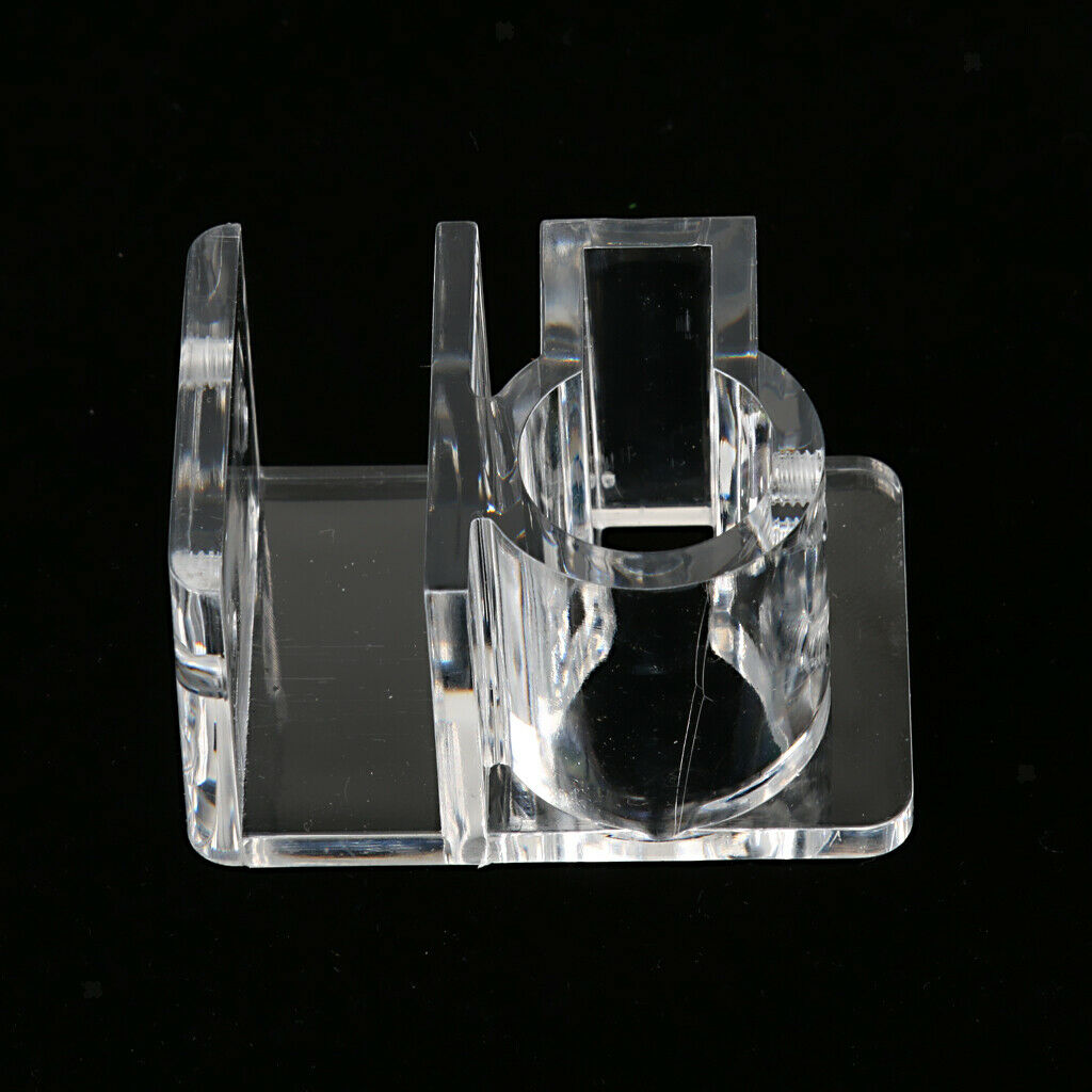 4 Pieces Acrylic Aquarium Pipe Clip Holder for 12mm/16mm Inflow Outflow Tube