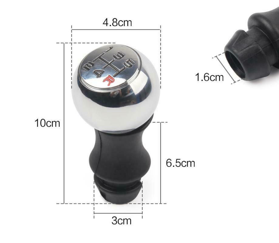 5-speed electroplating gear shift head gear shift handball for Peugeot handball