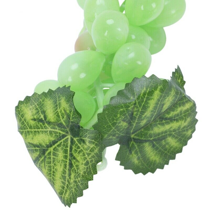 Artificial Plastic Fruit Grapes Cluster Home Office Decoration Green Q2Y4Y4