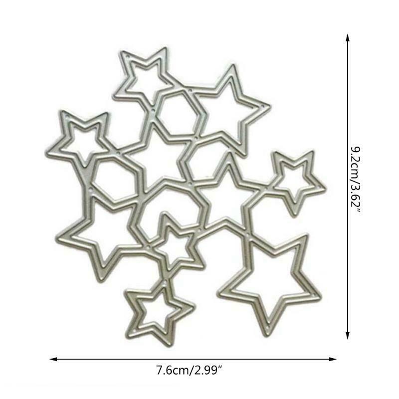 Stars Metal Cutting Dies DIY Scrapbooking Paper Stamping cards craft Decor