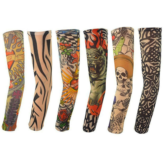 6 X Sleeve Cufflinks - Falsely Tattoos Different Sleeve Tattoo Sleeves New