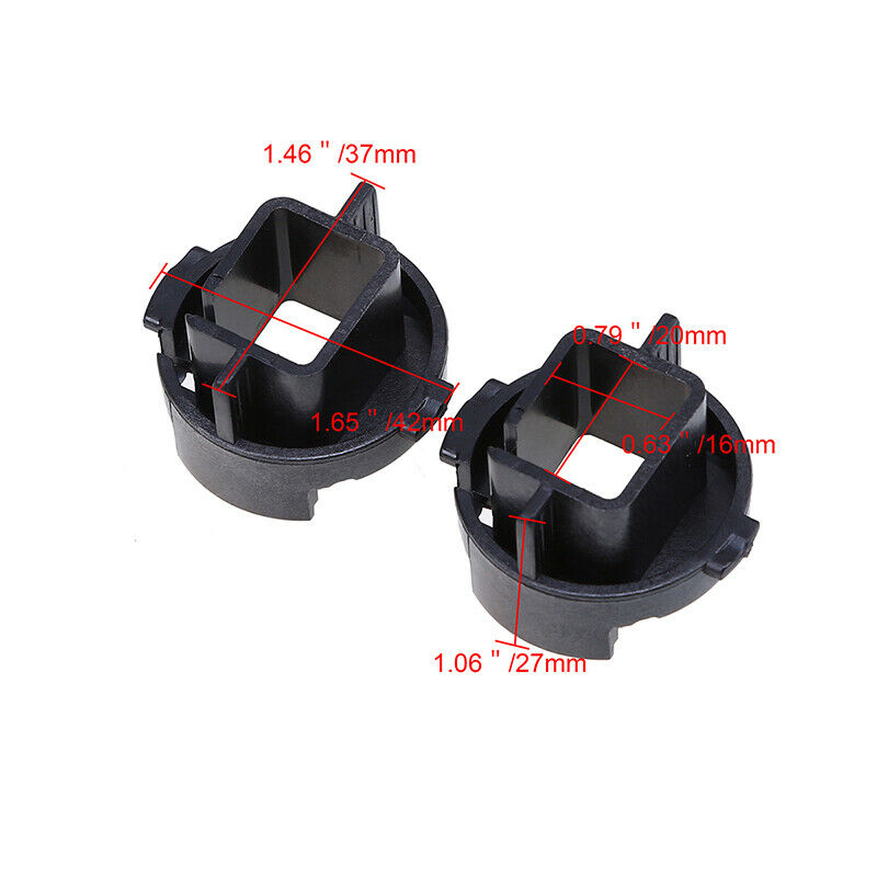 2x H7 HID Headlight Bulb Adapter Holders Socket Base Retainer Clip ForÂ Hyundai