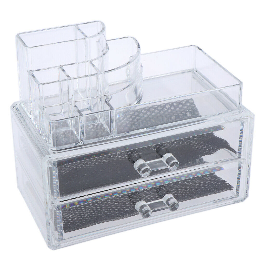 Cosmetic Display Stand Jewelry Storage Bucket Acrylic Organizer