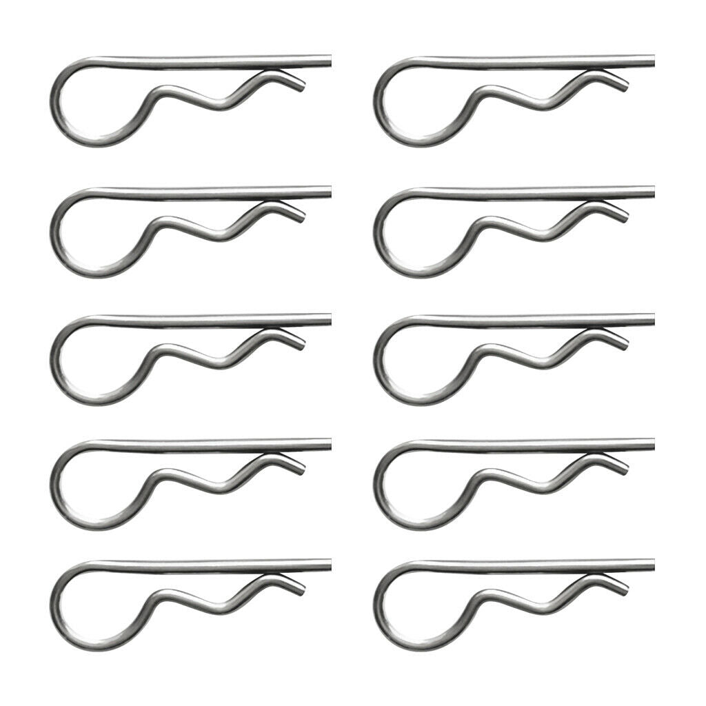 20pcs R Clip Shaft Retaining Clip Steel Heavy Duty Retaining Clip