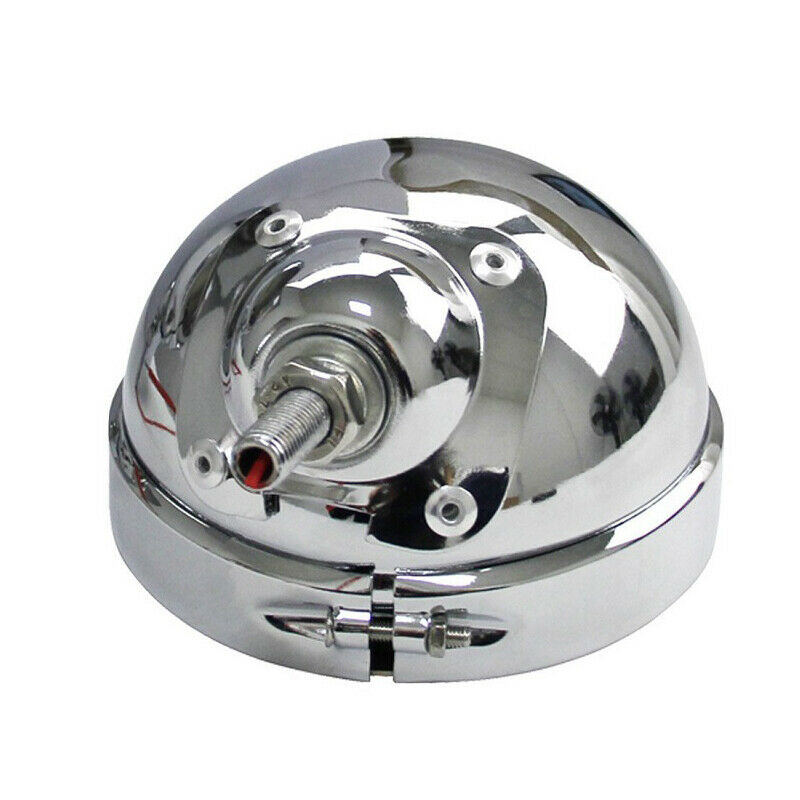 2PCS Motorcycle 4.5'' Chrome LED Fog Passing Light Housing Lamp Bulb Bucket