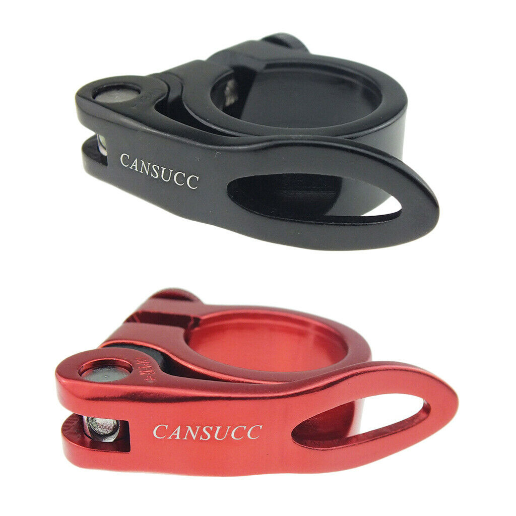 2Pcs Bike Seat Post Clamp 30mm Aluminum Alloy Seat Tube Clip Bicycle Quick