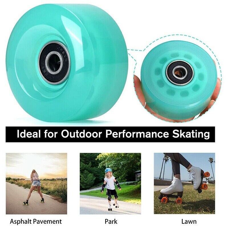 8Pcs 58mmx32mm,82A Outdoor/Indoor Quad Roller Skate Wheels,PU Wheels ReplaceZ8L6