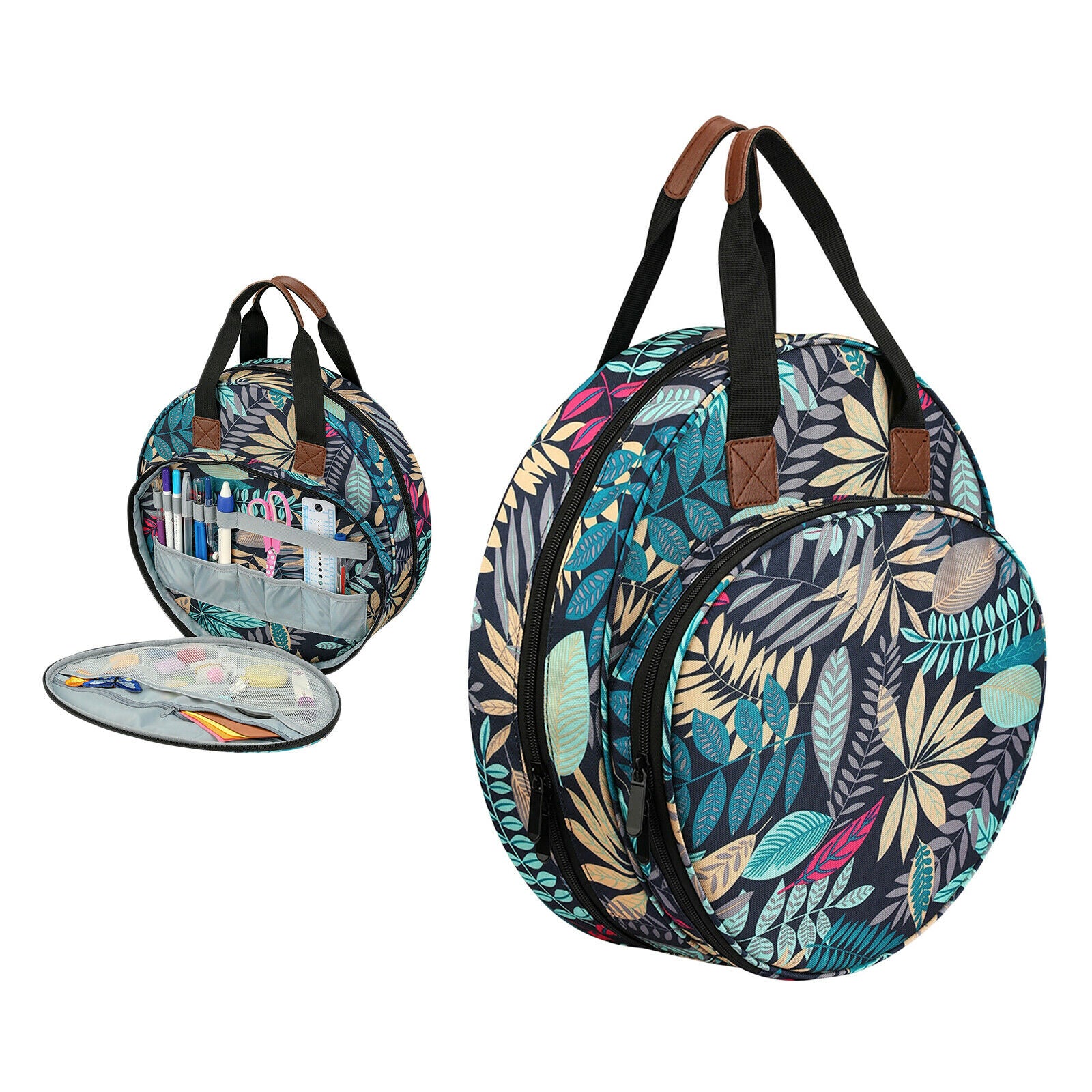 Embroidery Project Bag Knitting Needles Storage Yarn Crochet Hook Cases Pouch