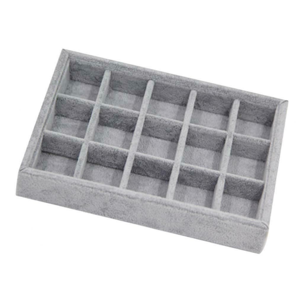 2x Jewelry Tray Bracelets Necklace Diamond Storage Case Holder Container