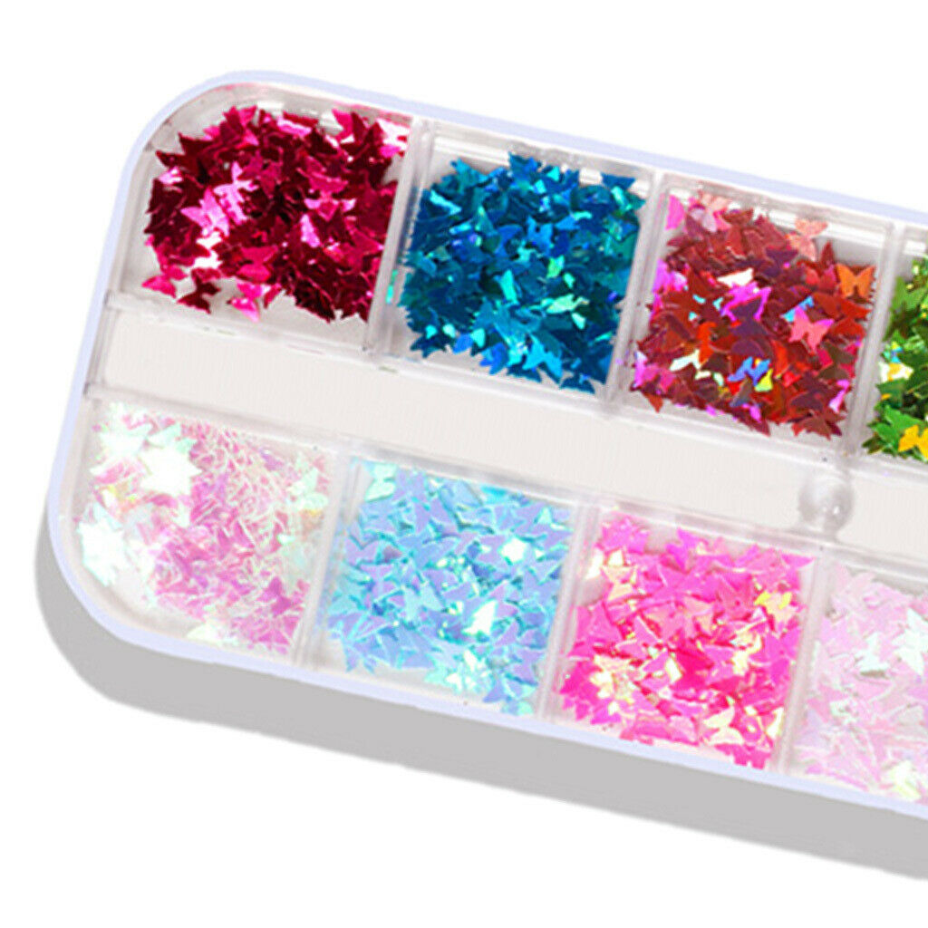 Geometry Shape Nail Sequins Paillette Make up Eyes Body Decals Supplies