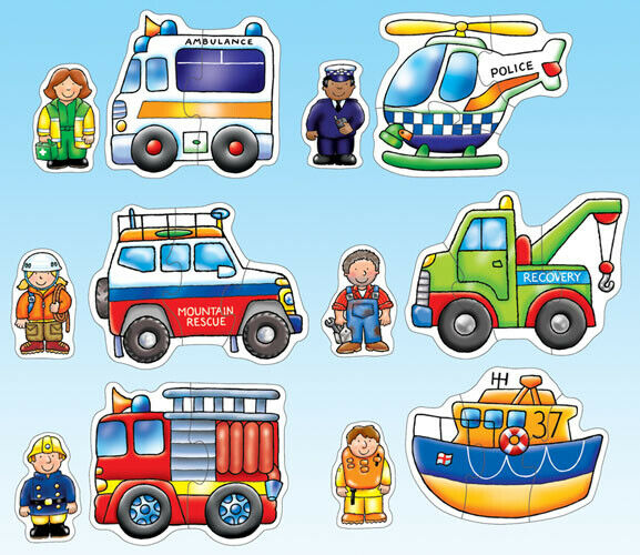 Orchard Toys 204 Rescue Squad  Kids Childrens First Jigsaw Puzzle 2 Years +