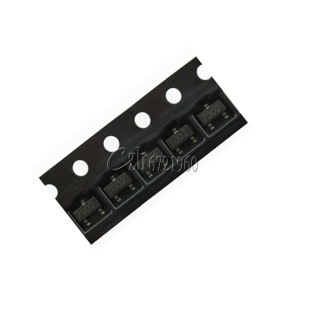 500PCS 2N7002 702 SOT-23( SMD ) N-Channel  60V 115mA MosFET
