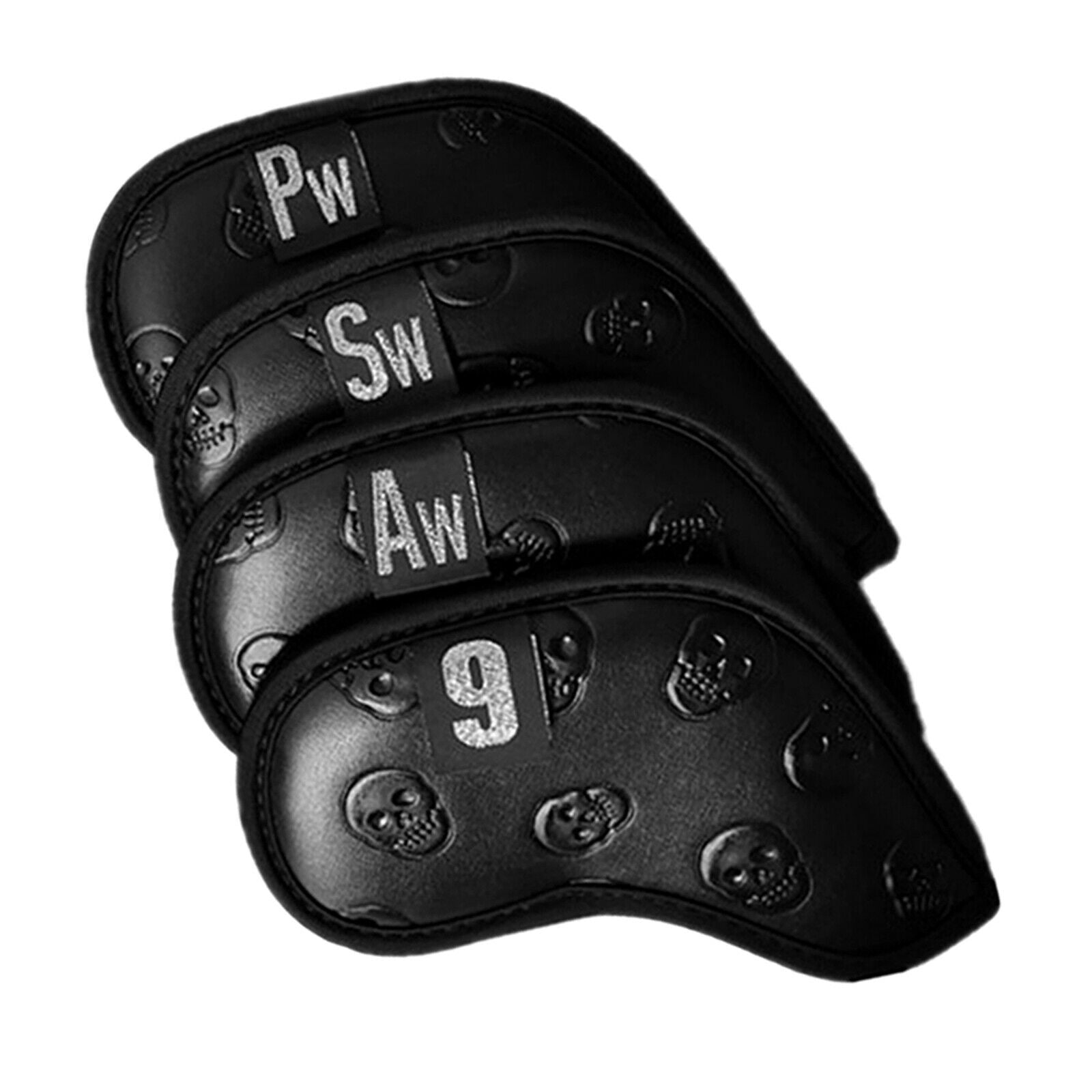 Golf Iron Headcover Black Club Head Covers Protection Protector Anti-Scratch