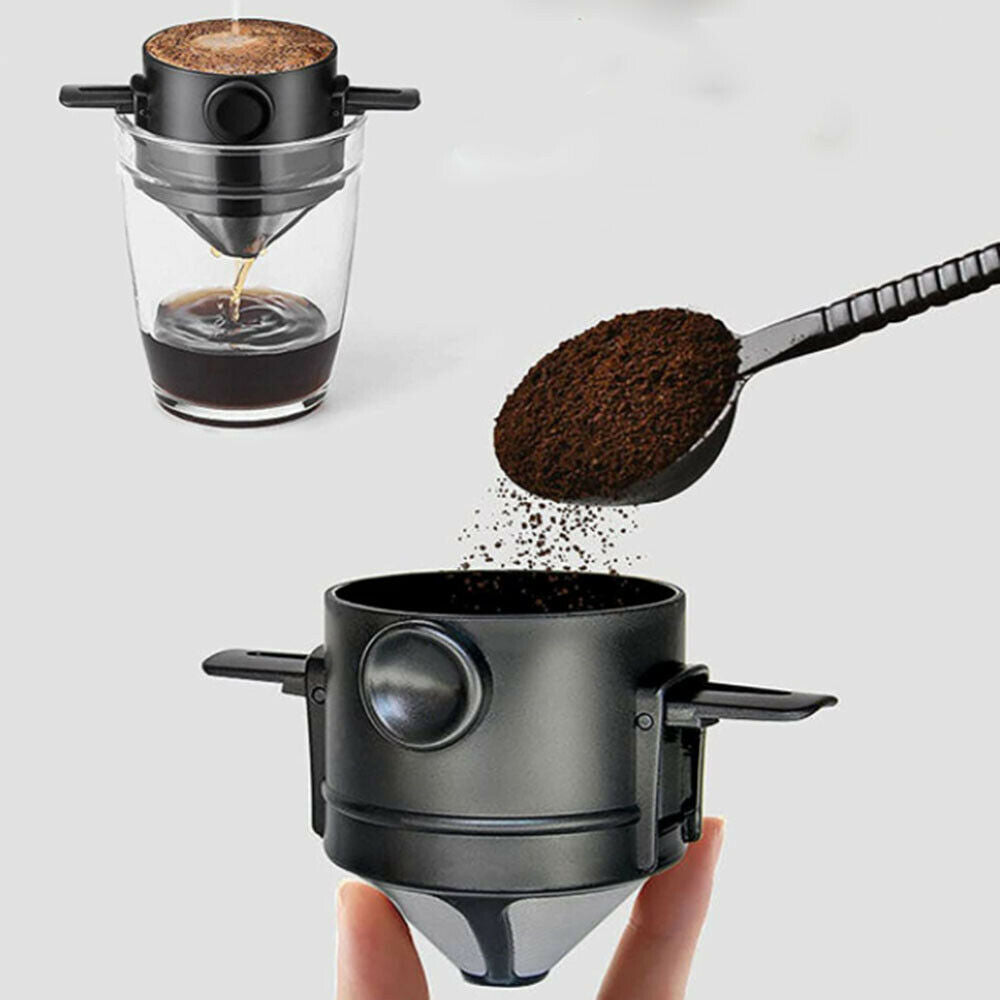 Reusable Coffee Filter Portable Stainless Coffee Dripper Filter for Coffee Maker