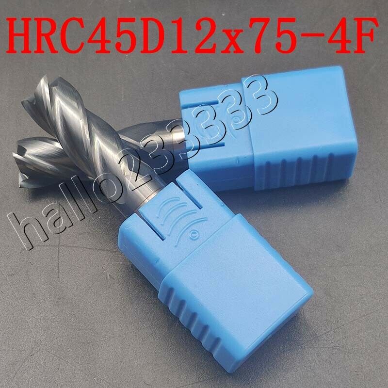 1PCS 12mm *75mm 45 Degree Cutter Router Bit Tool 4 Flutes HRC45-50 Carbide