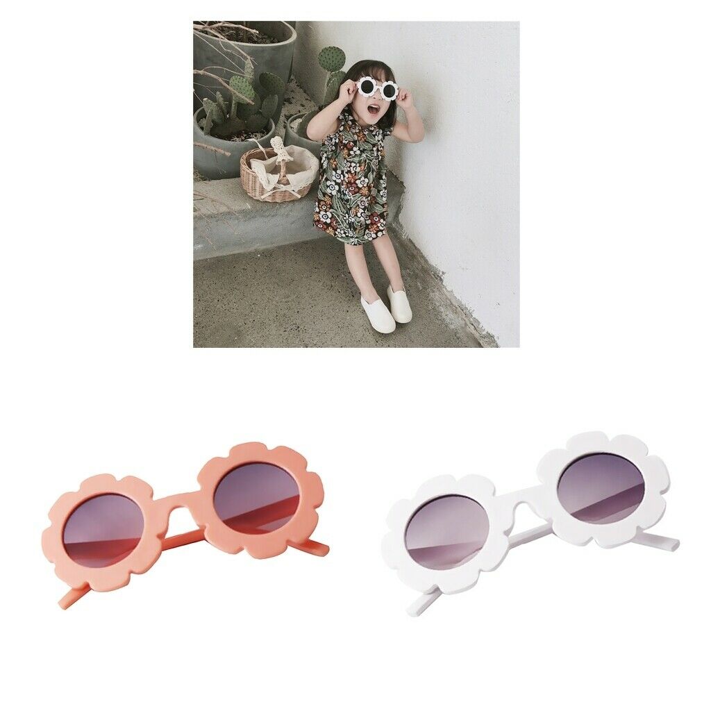 2Pcs Cute Baby Boy Girl Round Goggles Toddler Infant Soft Plastic UV400